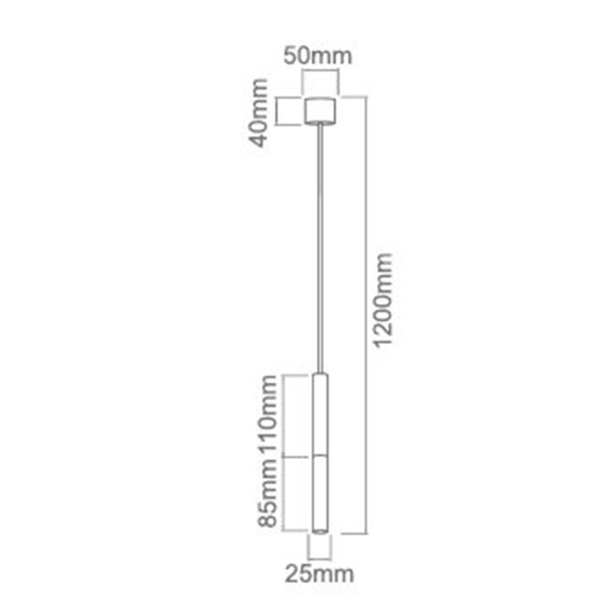 Open Design OR80841 - Takpendel på vajer SLIMI 1xG9/3,5W/230V vit/guld