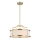 Open Design OR80889 - Taklampa med stång STANZA 3xE27/15W/230V Ø 42 cm mässing/vit