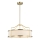 Open Design OR80896 - Taklampa på stång STANZA 4xE27/15W/230V Ø 55 cm mässing/vit