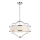 Open Design OR80919 - Taklampa på stång STESSO 4xE27/15W/230V Ø 55 cm blank krom/vit
