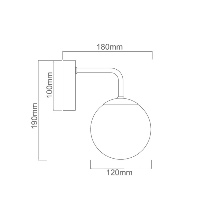 Open Design OR81381 - Badrumsvägglampa BAO 1xG9/8W/230V IP44 blank krom