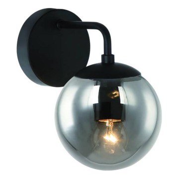 Open Design OR81411 - Vägglampa BAO 1xE27/8W/230V svart/rökgrå