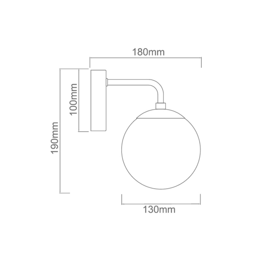 Open Design OR81411 - Vägglampa BAO 1xE27/8W/230V svart/rökgrå