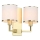 Open Design OR81503 - Vägglampa CASA 2xE14/12W/230V mässing/krämvit