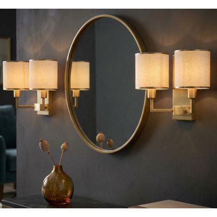 Open Design OR81503 - Vägglampa CASA 2xE14/12W/230V mässing/krämvit