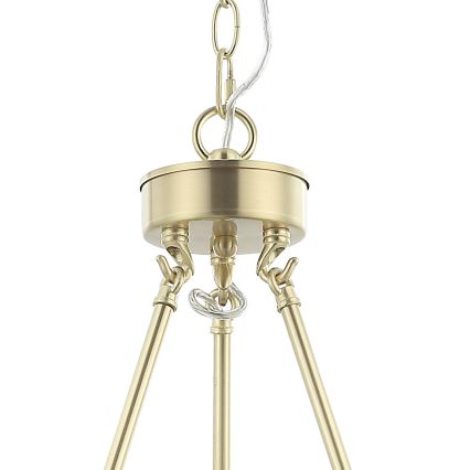Open Design OR84382 - Taklampa med kedja VERNO 6xE14/12W/230V Ø 55 cm mässing