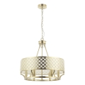 Open Design OR84382 - Taklampa med kedja VERNO 6xE14/12W/230V Ø 55 cm mässing