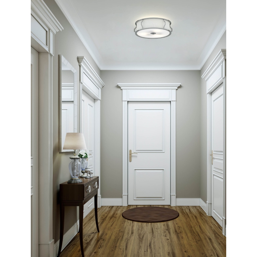 Open Design OR84399 - Taklampa PIRELO 3 x E14/12W/230V Ø 45 cm, blank krom