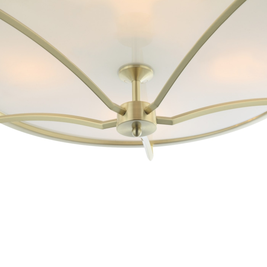 Open Design OR84436 - Taklampa STESSO 4xE27/12W/230V Ø 65 cm mässing/vit