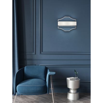 Open Design OR84504 - Vägglampa GERDO 2xE14/12W/230V, polerad krom/vit