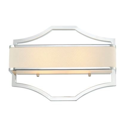Open Design OR84504 - Vägglampa GERDO 2xE14/12W/230V, polerad krom/vit