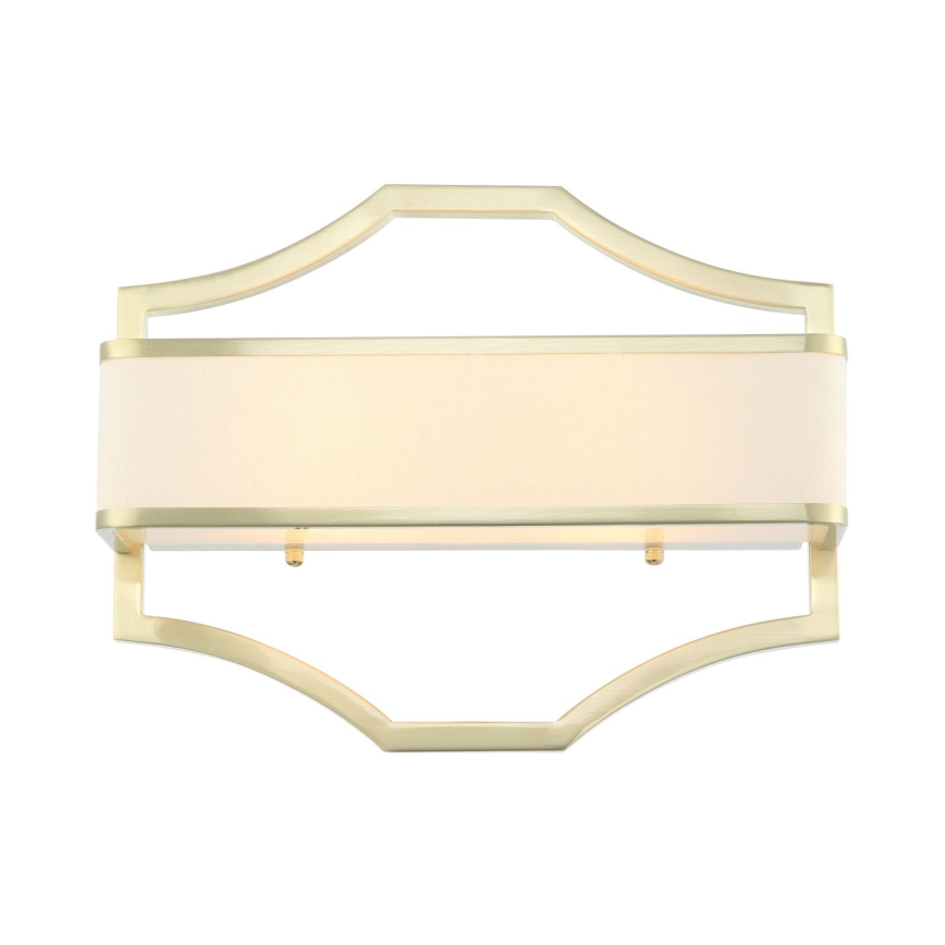 Open Design OR84511 - Vägglampa GERDO 2xE14/12W/230V mässing/vit