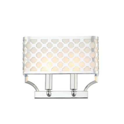 Open Design OR84597 - Vägglampa VERNO 2xE14/12W/230V polerad krom