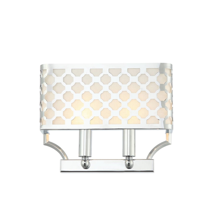 Open Design OR84597 - Vägglampa VERNO 2xE14/12W/230V polerad krom