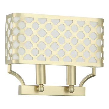 Open Design OR84603 - Vägglampa VERNO 2xE14/12W/230V mässing