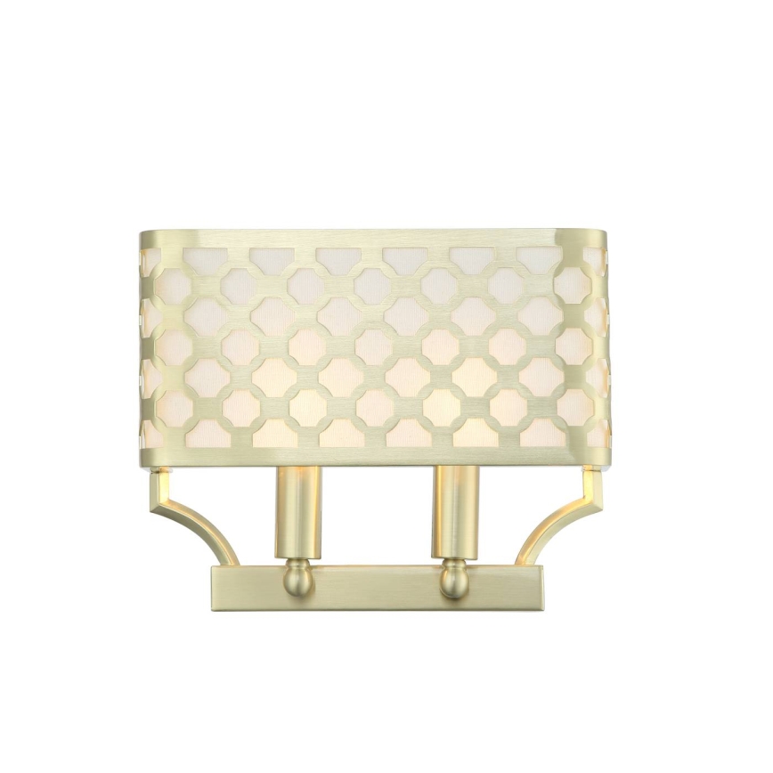 Open Design OR84603 - Vägglampa VERNO 2xE14/12W/230V mässing