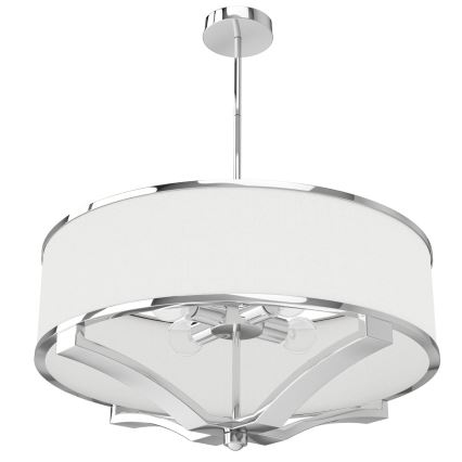 Open Design OR84801 - Taklampa på stång GERDO 4xE27/12W/230V blank krom/vit