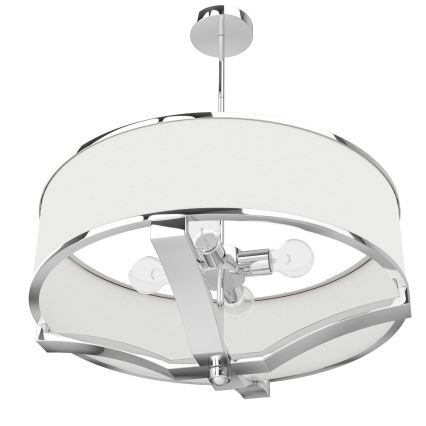 Open Design OR84801 - Taklampa på stång GERDO 4xE27/12W/230V blank krom/vit