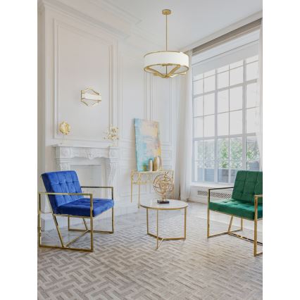 Open Design OR84825 - Taklampa på stång GERDO 4xE27/12W/230V guld/vit