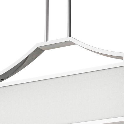 Open Design OR84849 - Taklampa med stång GERDO OVALE 6xE14/12W/230V blank krom/vit