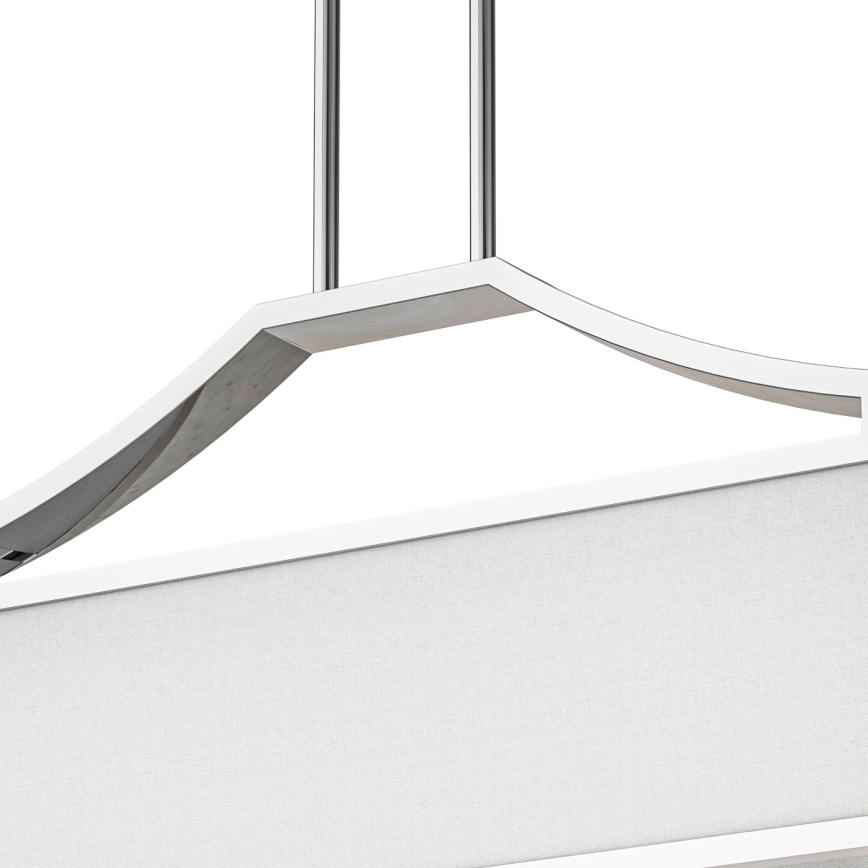 Open Design OR84849 - Taklampa med stång GERDO OVALE 6xE14/12W/230V blank krom/vit