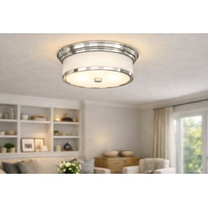 Open Design OR84863 - Taklampa FAMBURO 3xE14/12W/230V Ø 31 cm blank krom