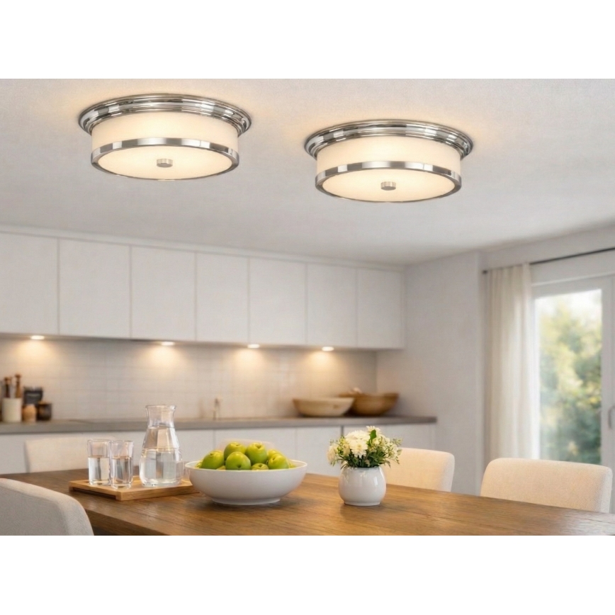 Open Design OR84863 - Taklampa FAMBURO 3xE14/12W/230V Ø 31 cm blank krom