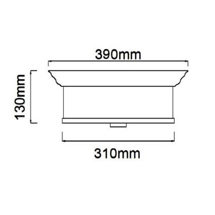 Open Design OR84863 - Taklampa FAMBURO 3xE14/12W/230V Ø 31 cm blank krom