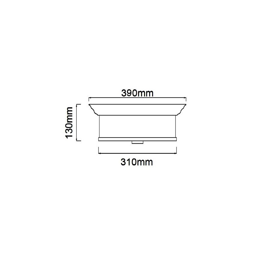 Open Design OR84863 - Taklampa FAMBURO 3xE14/12W/230V Ø 31 cm blank krom