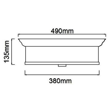 Open Design OR84900 - Taklampa FAMBURO 4xE14/12W/230V Ø 38 cm, guld