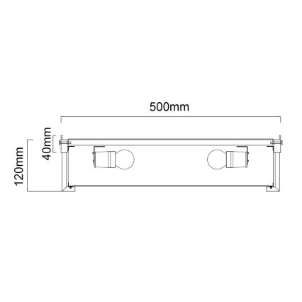 Open Design OR84931 - Taklampa ROMI 4xE14/12W/230V Ø 50 cm mässing