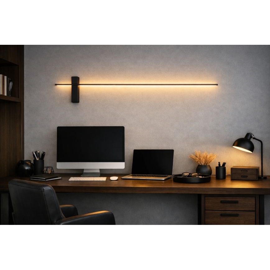 Open Design OR85051 - LED-väggarmatur BENE LED/10,5W/230V 100 cm svart