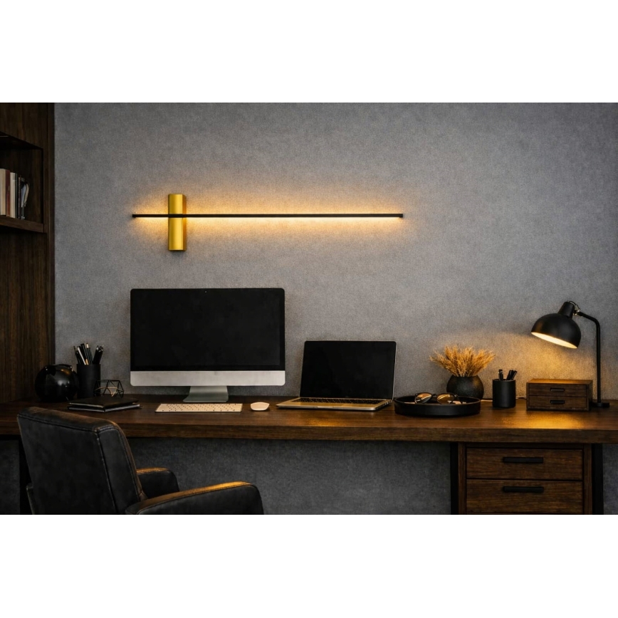 Open Design OR85082 - LED vägglampa BENE LED/7W/230V 62 cm guldfärgad