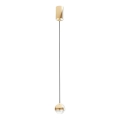 Open Design OR85099 - LED-takpendel på kabel BOLICINA LED/5W/230V, guld