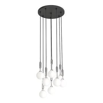 Open Design OR85327 - Pendellampa med vajer ERO 8xG9/8W/230V polerad krom