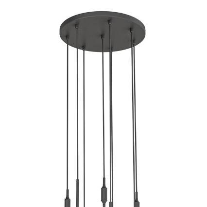 Open Design OR85341 - Ljuskrona på stålwire ERO 8xG9/8W/230V svart
