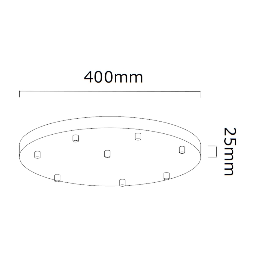 Open Design OR85341 - Ljuskrona på stålwire ERO 8xG9/8W/230V svart