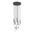 Open Design OR85372 - Ljuskrona ERO på vajer, 10xG9/8W/230V, svart