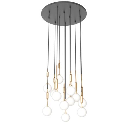 Open Design OR85396 - Taklampa på vajer ERO 12xG9/8W/230V guld
