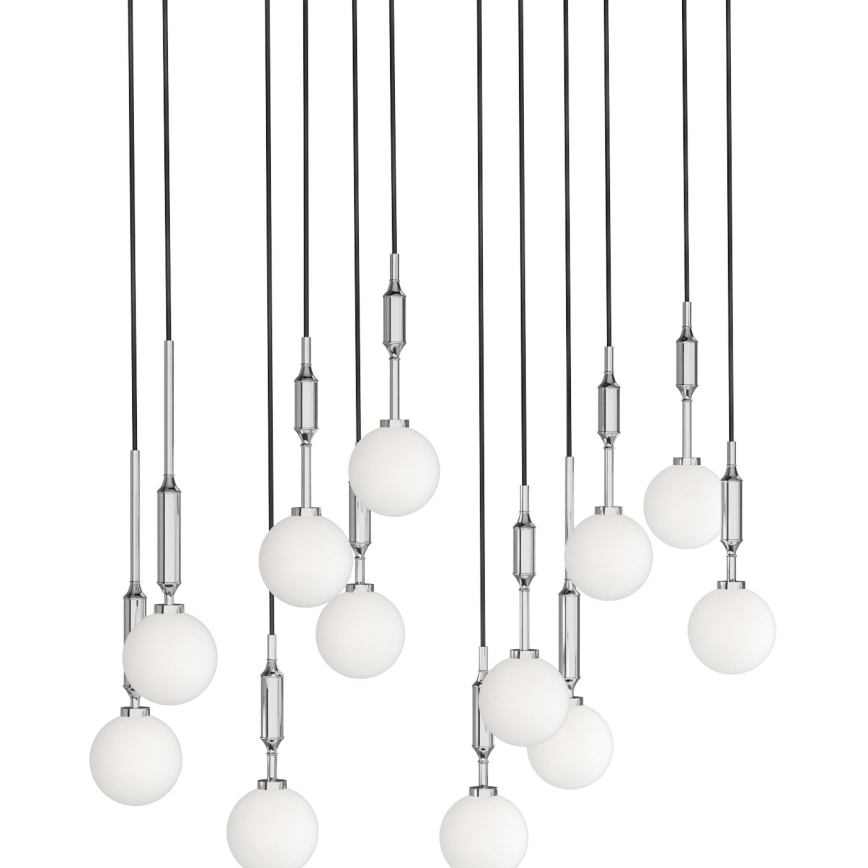 Open Design OR85440 - Ljuskrona på vajer ERO 12xG9/8W/230V blank krom