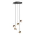 Open Design OR85518 - LED-pendel på wire BOLICINA 5xLED/5W/230V guld/svart