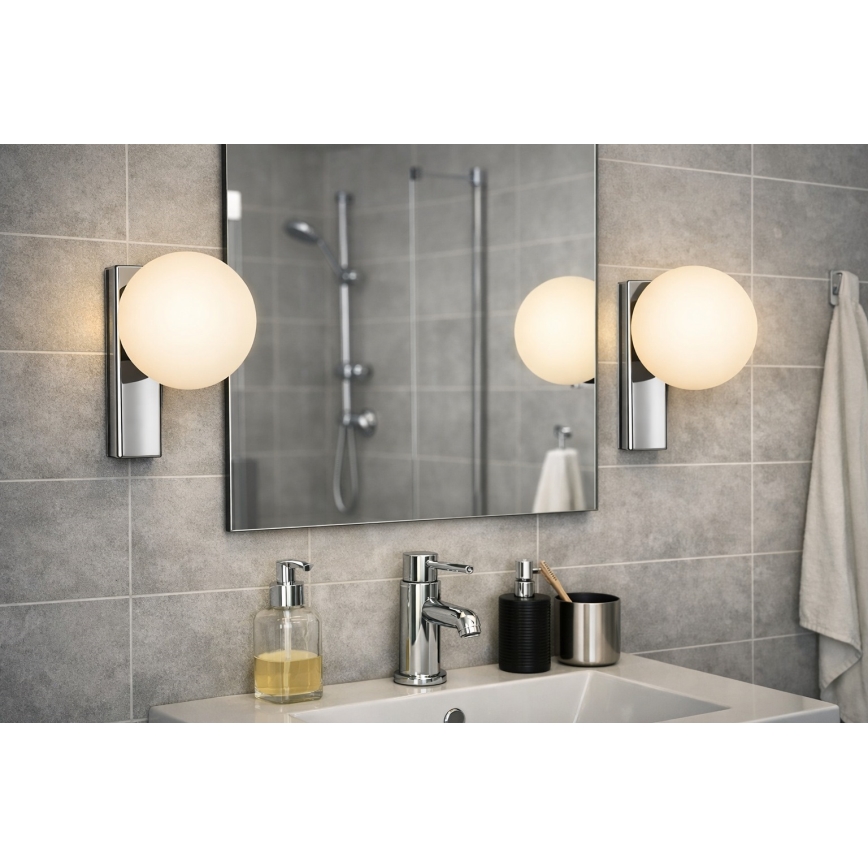 Open Design OR85525 - Badrumsvägglampa BOLETTA 1xG9/8W/230V IP44 polerad krom