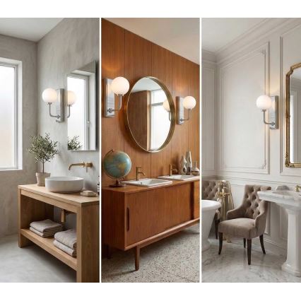 Open Design OR85594 - Badrumsvägglampa ERO 1xG9/9W/230V IP44 blank krom