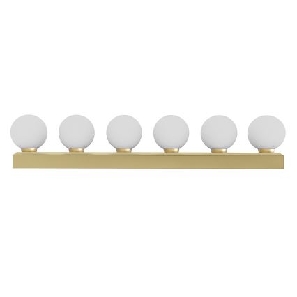 Open Design OR85686 - Badrumsvägglampa MERINO 6xG9/8W/230V 61 cm IP44 mässing