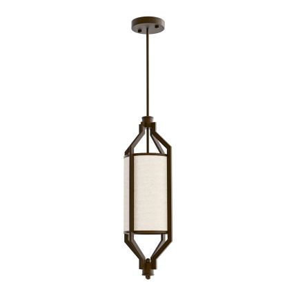 Open Design OR85877 - Takpendel på stång ZUNDO 1xE27/15W/230V brun/beige
