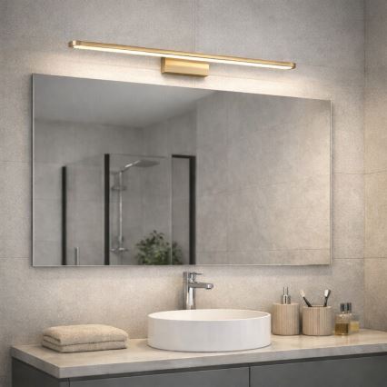 Open Design OR86140 - LED-belysning för badrumsspegel LUCE LED/12W/230V 3000/4500/6500K 91,5 cm IP44 mässing