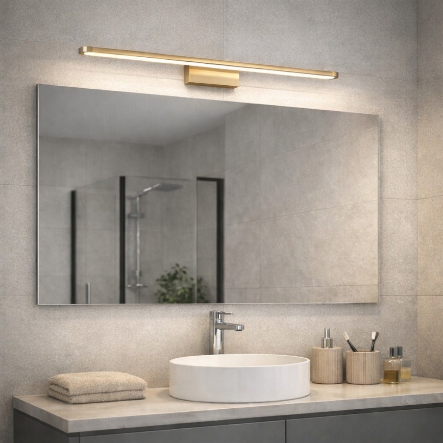 Open Design OR86140 - LED-belysning för badrumsspegel LUCE LED/12W/230V 3000/4500/6500K 91,5 cm IP44 mässing