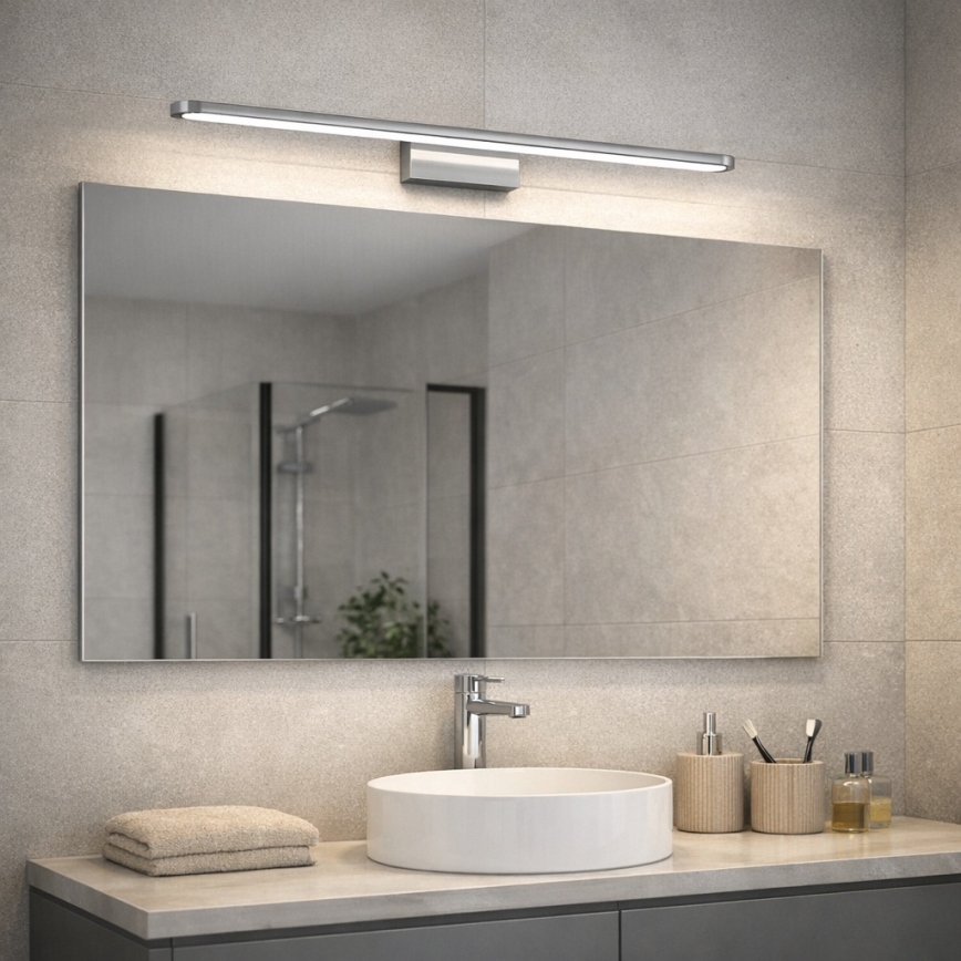 Open Design OR86157 - LUCE LED-spegelbelysning för badrum LED/12W/230V 3000/4500/6500K 91,5 cm IP44 blank krom