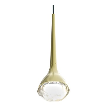 Open Design OR86171 - LED pendellampa på vajer CRIMA LED/7W/230V mässing