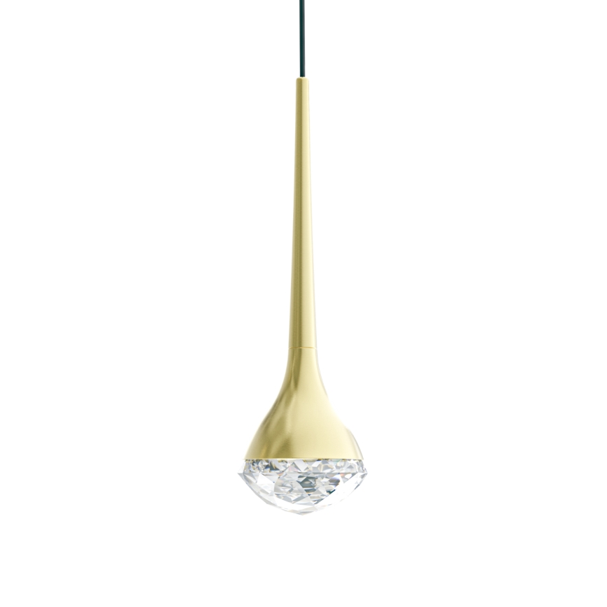 Open Design OR86171 - LED pendellampa på vajer CRIMA LED/7W/230V mässing